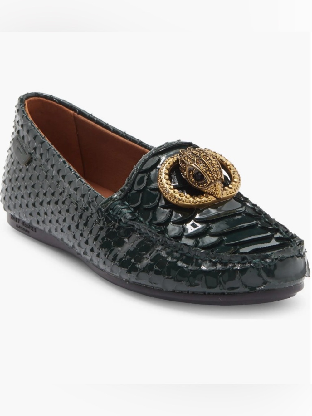 Chelsea Scale Loafer (Women) Kurt Geiger London Dark Green Size 8